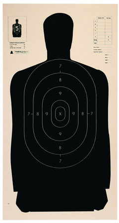 Champion 40727 Police Silhouette Target, 100 Pack