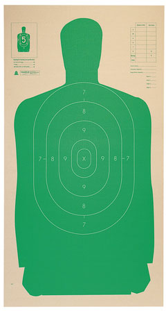 Champion 40728 Green Silhouette Cardboard Target, 25 Pack