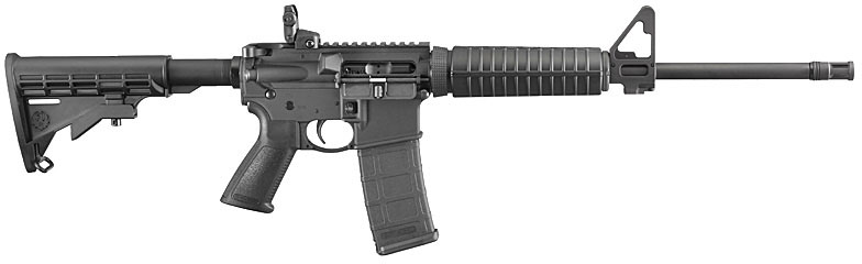 Ruger AR-556 Autoloading Rifle 8500, 16.10 in, Black Adjustable Stock, Black Finish, 30 Rd