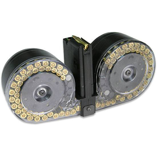 RWB AR-15 Drum Magazine, AR15100C, 223 Remington/5.56mm NATO, 100 Round Drum