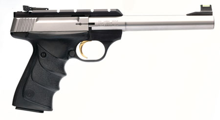 Browning Buck Mark Camper URX Pistol 051479490, 22 Long Rifle, 6.5", Black Composite Grip, Stainless Finish, 10 Rd