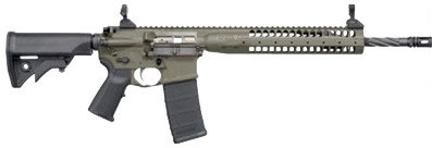 LWRC Individual Carbine Enhanced Rifle ICER5ODG16, 5.56mm NATO, 16.1 in, Magpul MIAD Stock, Cerakote Olive Drab Finish