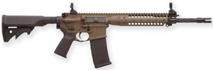 LWRC Individual Carbine Enhanced Rifle ICER5PBC16, 5.56mm NATO, 16.1", Magpul MIAD Stock, Cerakote Patriot Brown Finish