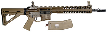 LWRC M6A2 Spartan II Special Purpose Rifle M6A2R5PBC14PSPT, 5.56mm NATO, 16.5 in, Magpul CTR Stock, Patriot Brown Finish