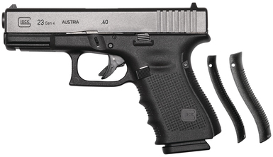 Glock 23 Gen4 Pistol PG2350201, 40 Smith & Wesson, 4.02 in, Polymer Grip, Matte Black Finish, 10 Rd