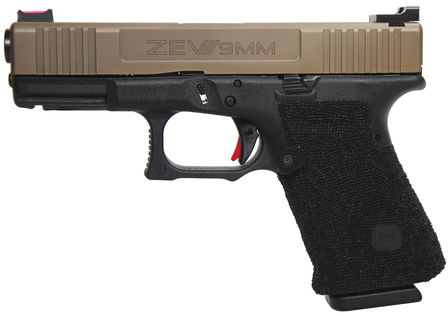 Glock 19 Gen4 Zev Tier2 Custom Pistol T2G19, 9mm, 4.02 in, Polymer Grip, Matte Black Finish, 15 Rd