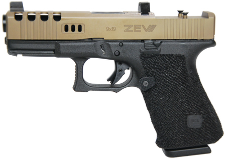 Glock 19 Gen4 Zev Tier3 Custom Pistol T3G19, 9mm, 4.02 in, Polymer Grip, Matte Black Finish, 15 Rd
