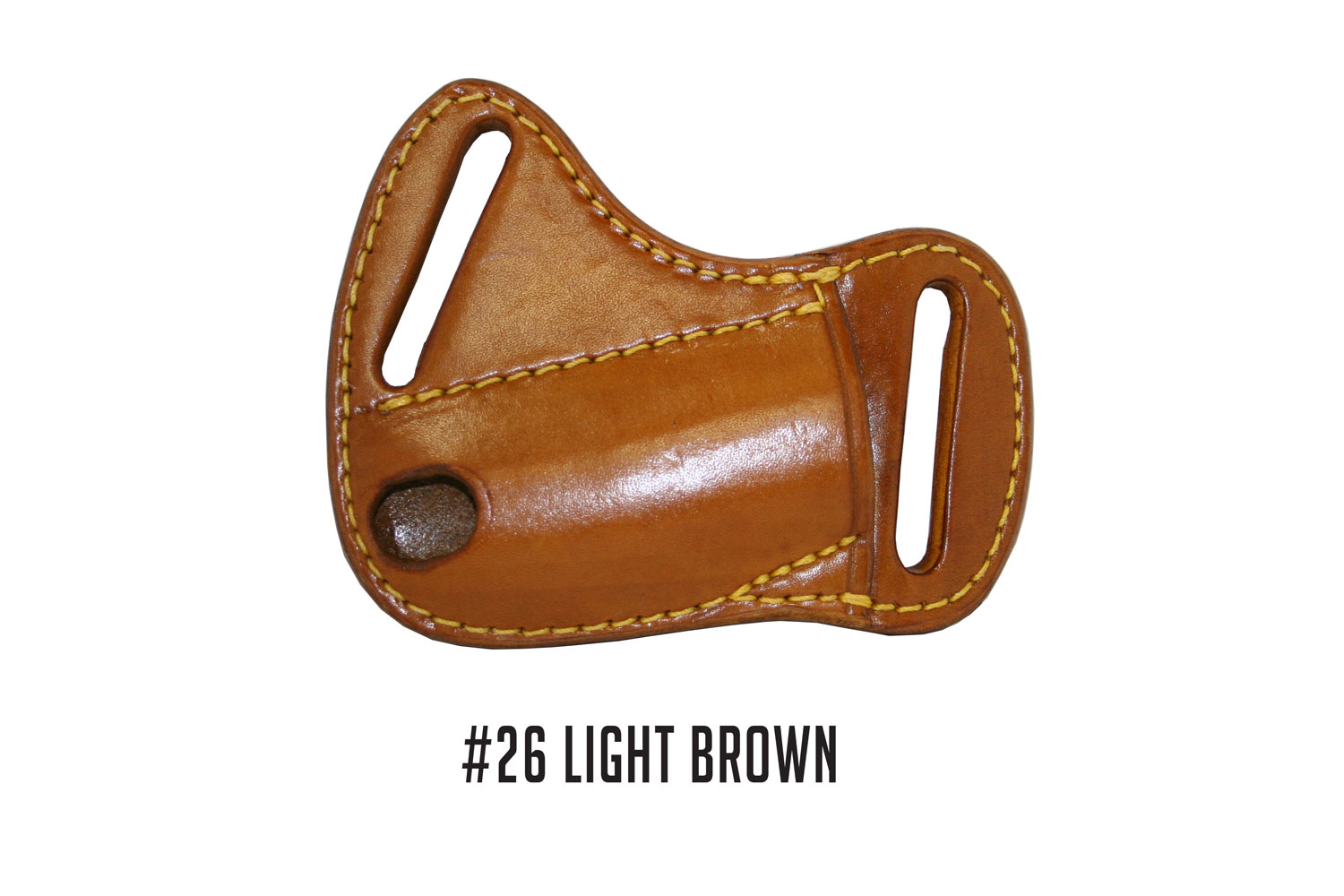A&M Leatherwork Handmade Case Hunter Sheath, Light Brown (AMLW26LB)