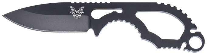 Benchmade Follow-Up Fixed Knife w/Black Stainless Steel Drop Point Blade, Kydex Sheath (101BK)