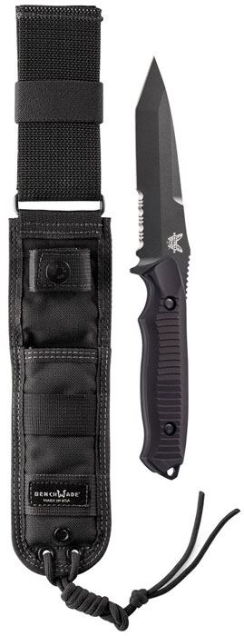 Benchmade Nimravus Fixed Blade Knife w/Tanto Combo Edge Blade (141SBK)