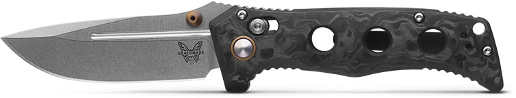 Benchmade Mini Adamas Folding Knife w/Plain Edge Stainless Steel Drop Point Blade (273-03)