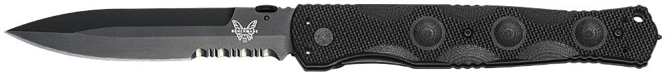 Benchmade SOCP Folding Knife w/Combo Edge Spear-Point Blade (390SBK)