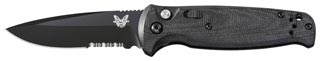 Benchmade CLA Automatic Knife w/Drop-Point Black Combo Edge Blade (4300SBK)