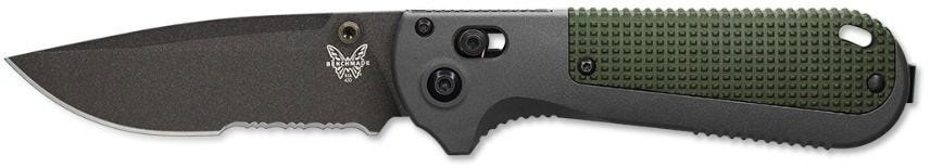 Benchmade Redoubt Knife w/Serrated Edge Drop Point Blade (430SBK)