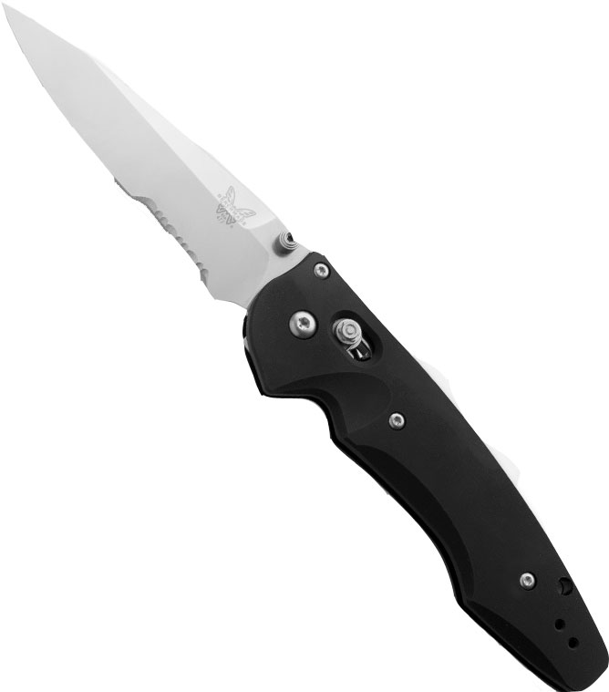 Benchmade Emissary Folding Knife w/Stainless Steel Drop Point Combo Edge Blade (477S)