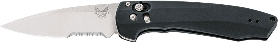 Benchmade Amicus Flipper Knife w/Stainless Steel Combo Edge Drop-Point Blade (490S)