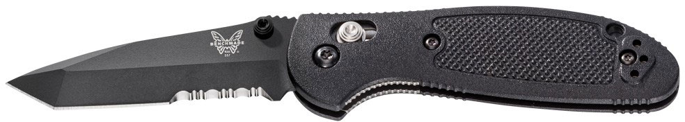 Benchmade Mini Griptilian Knife w/Combo Edge Black Tanto Blade (557SBK-S30V)