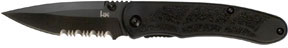 Benchmade HK P30 Assist Knife w/Drop-Point Black Combo Edge Blade (6000008SBT)