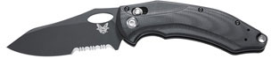 Benchmade Loco Folding Knife w/Black Coated Combo Edge Reverse Tanto Blade (808SBK)