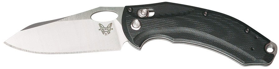 Benchmade Mini Loco Folding Knife w/Steel Plain Edge Reverse Tanto Blade (818)