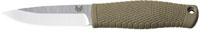 Benchmade Puukko Fixed Knife w/Stainless Steel Drop Point Blade, Santoprene Grip, Leather Sheath (200)