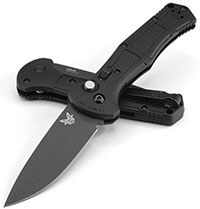 Benchmade Claymore Automatic Knife w/Plain Edge Drop Point Blade (9070BK)