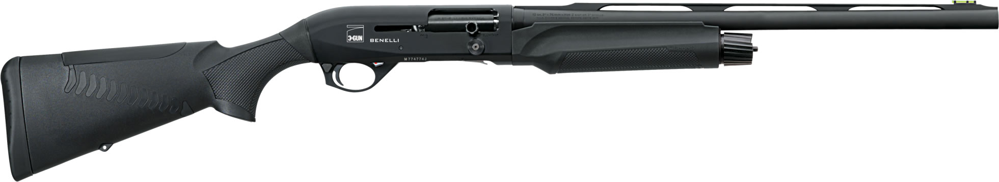 Benelli Performance M2 3-Gun Shotgun 11023, 12 Gauge, 21", 3" Chmbr, Black Synthetic Stock,  HIVIZ Sights