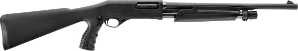 Stoeger P3000 Defense Pump Shotgun 31893, 12 Gauge, 18.5", 3" Chmbr, Black Synthetic Stock, Pistol Grip, Black Finish