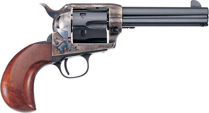 Uberti 1873 Cattleman NM Birds Head Steel Revolver U344731, 357 Magnum, 4.75", One Piece Walnut Grip, Case Hardened Finish