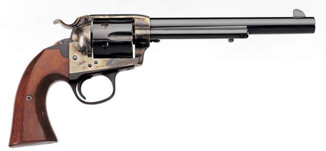 Uberti 1873 NM Bisley Steel Revolver U346031, 357 Magnum, 5.5", Walnut Grip, Case Hardened Finish
