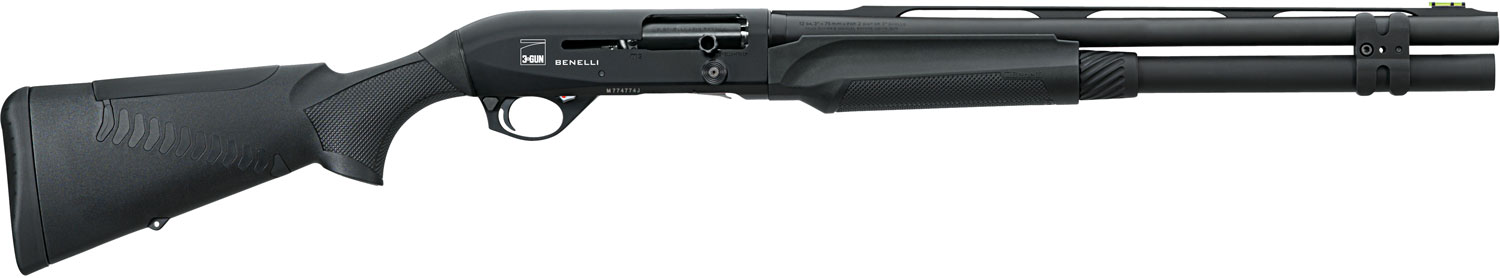 Benelli M2 3-Gun ComforTech Semi-Auto Shotgun 11024, 12 Gauge, 21 in, 3 Chmbr, Black Synthetic Stock, ComforTech