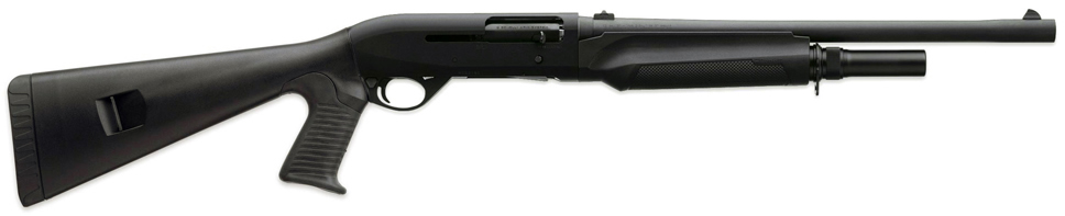Benelli M2 Tactical Semi-Auto Shotgun 11054, 12 Gauge, 18.5" , 3" Chmbr, Black Synthetic, Pistol Grip, Tactical Rifle Sight