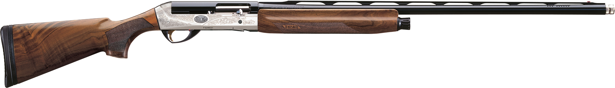 Benelli Legacy Sport Semi-Auto Shotgun 10640, 12 Gauge, 28 , 3 Chmbr, AA Grade Satin Walnut, Ported