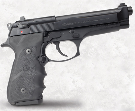 Beretta 92FS Brigadier Pistol J92F700M, 9mm, 4.9", Black Synthetic Grips, Black Finish, 15 Rd