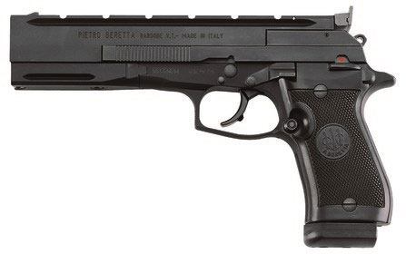 Beretta 87 Target Pistol J87T010, 22 LR, 5.9", Black Polymer Grip, Black Matte Finish, 10 Rd