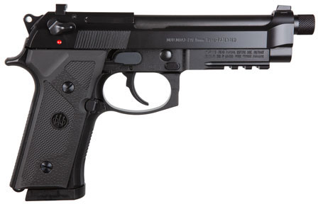 Beretta M9A3 FS Semi-Auto Pistol J92M9A30, 9mm, 5.2" Threaded, Black, 10 Rd