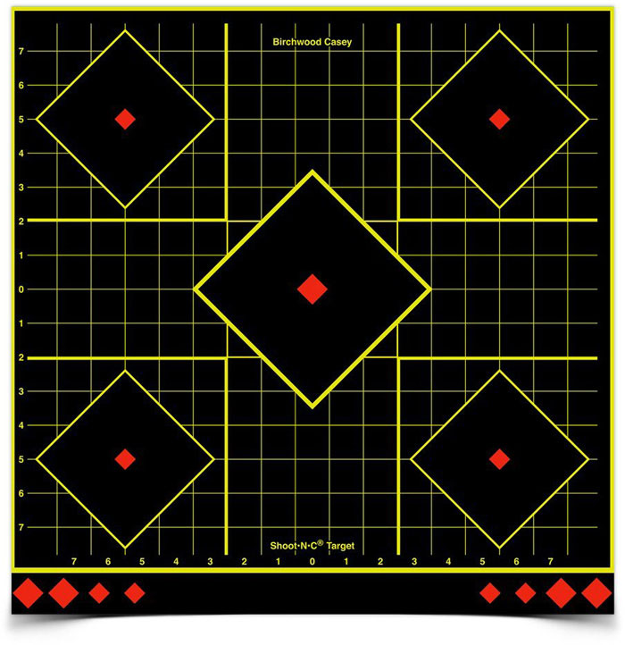 Birchwood Casey Shoot-N-C 17.25" Sight-In Target, 5 targets (34175)