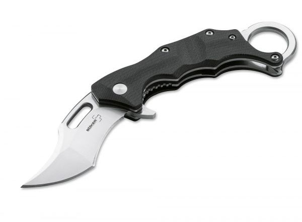 Boker Wildcat Folding Kerambit Knife w/Plain Edge & G10 Handles (01BO772)