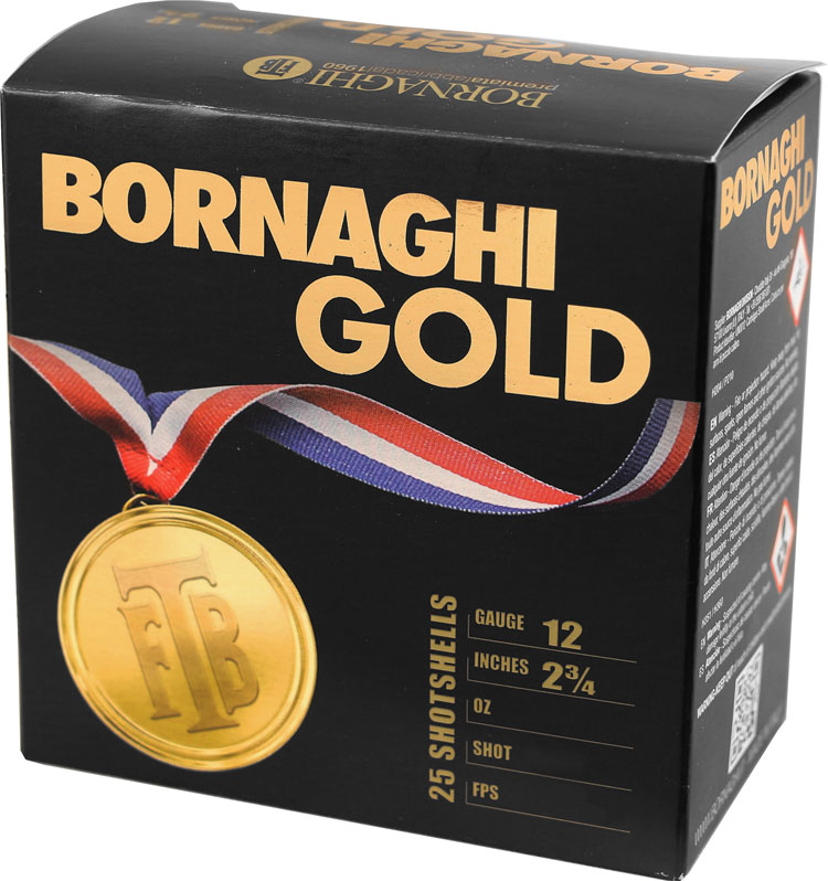Bornaghi Gold Target Loads 410GOLD1475, 410 Gauge, 2-1/2", 1/2 oz, 1300 fps, #7.5 Shot, 25 Rd/bx
