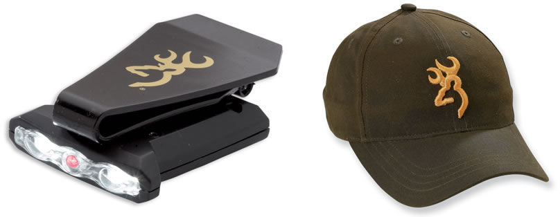 Browning Night Seeker Cap Light (Black) + Dura-Wax Brown Cap 3715085