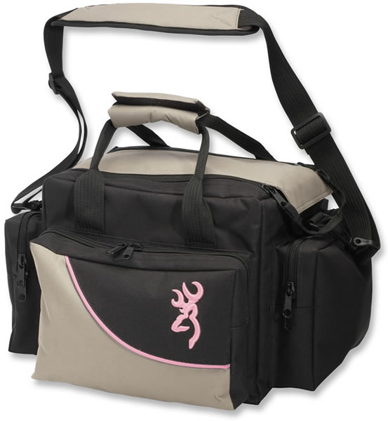 Browning Cimmaron Series for Her Shooting Bag, Taupe/Pink/Black (121030391)
