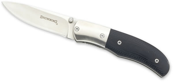 Browning Model 429 Wingman Folding Knife 322429, Black G-10