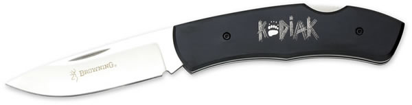 Browning Model 627 Kodiak F.D.T. Single Blade Folding Knife 322627, Black