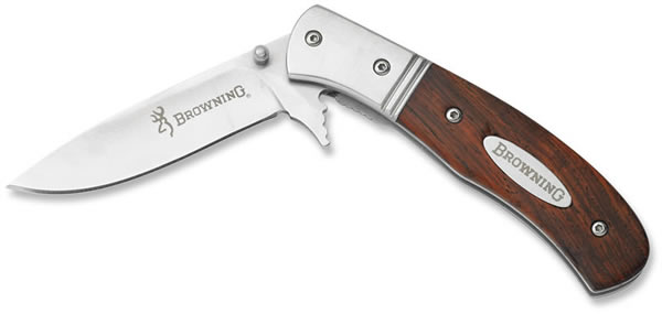 Browning Model 773 Fast Task Rosewood Folding Knife 322773