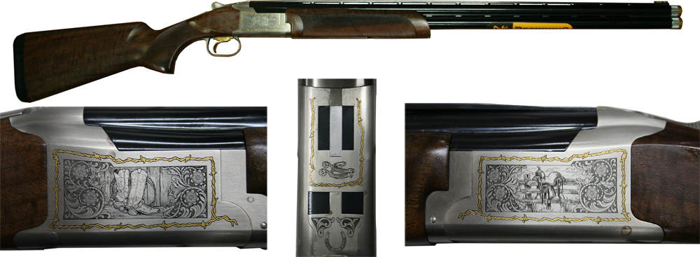 Browning Citori 725 Old West Sporting Shotgun 0136253010, 12 Gauge, 30", 3" Chmbr, Gloss Walnut Stock, Silver Nitride