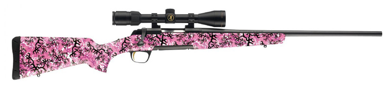 Browning X-Bolt Micro Rifle 035327218, 308 Winchester, 20", Bolt Action, Buckthorn Pink Stock, Blue Finish