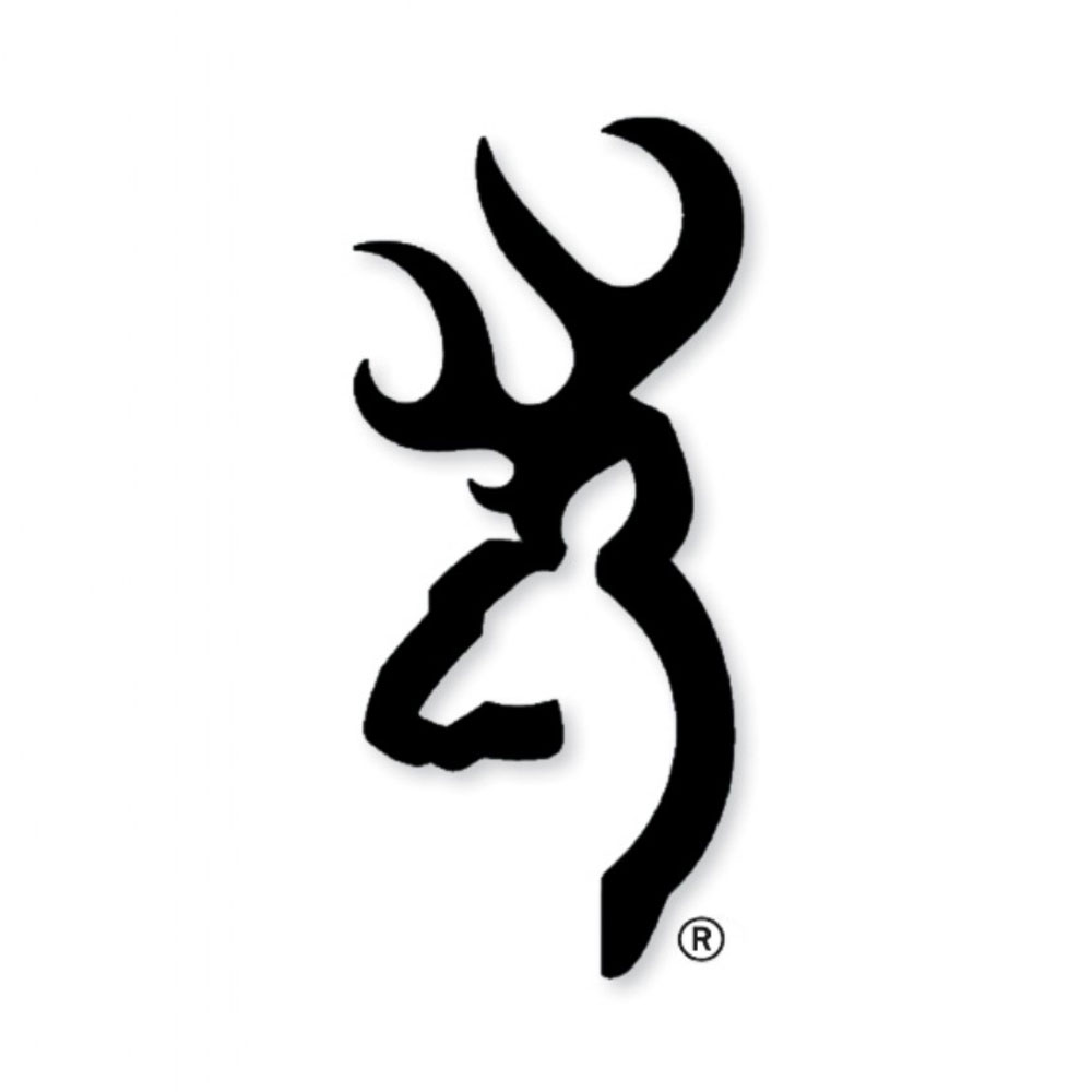 Browning Big Buckmark Decal - 3' Black