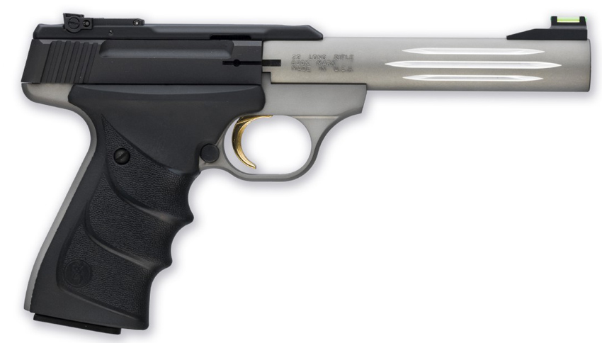 Browning Buck Mark Lite Gray URX Pistol 051500490, 22 Long Rifle, 5.5", Ambi Ultragrip, Matte Gray Finish, 10 Rds