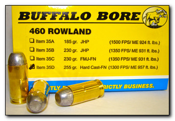 Buffalo Bore Handgun Ammunition 35D/20, 460 Rowland, 255 GR, Hard Case Flat...