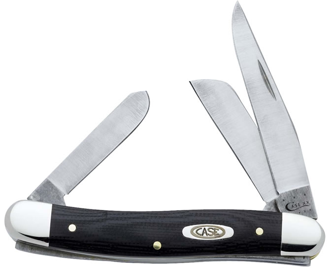 Case Black G-10 Medium Stockman Knife (06234)